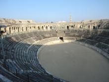 Vista interior de la arena